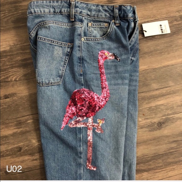 TOPSHOP Sequin “High Waisted/Mom/Tall” Jeans! 26 - Picture 7 of 7